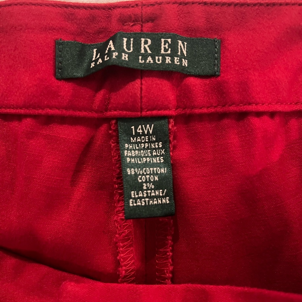 Lauren Ralph Lauren slit ankle pants. Size 14W - Picture 4 of 5
